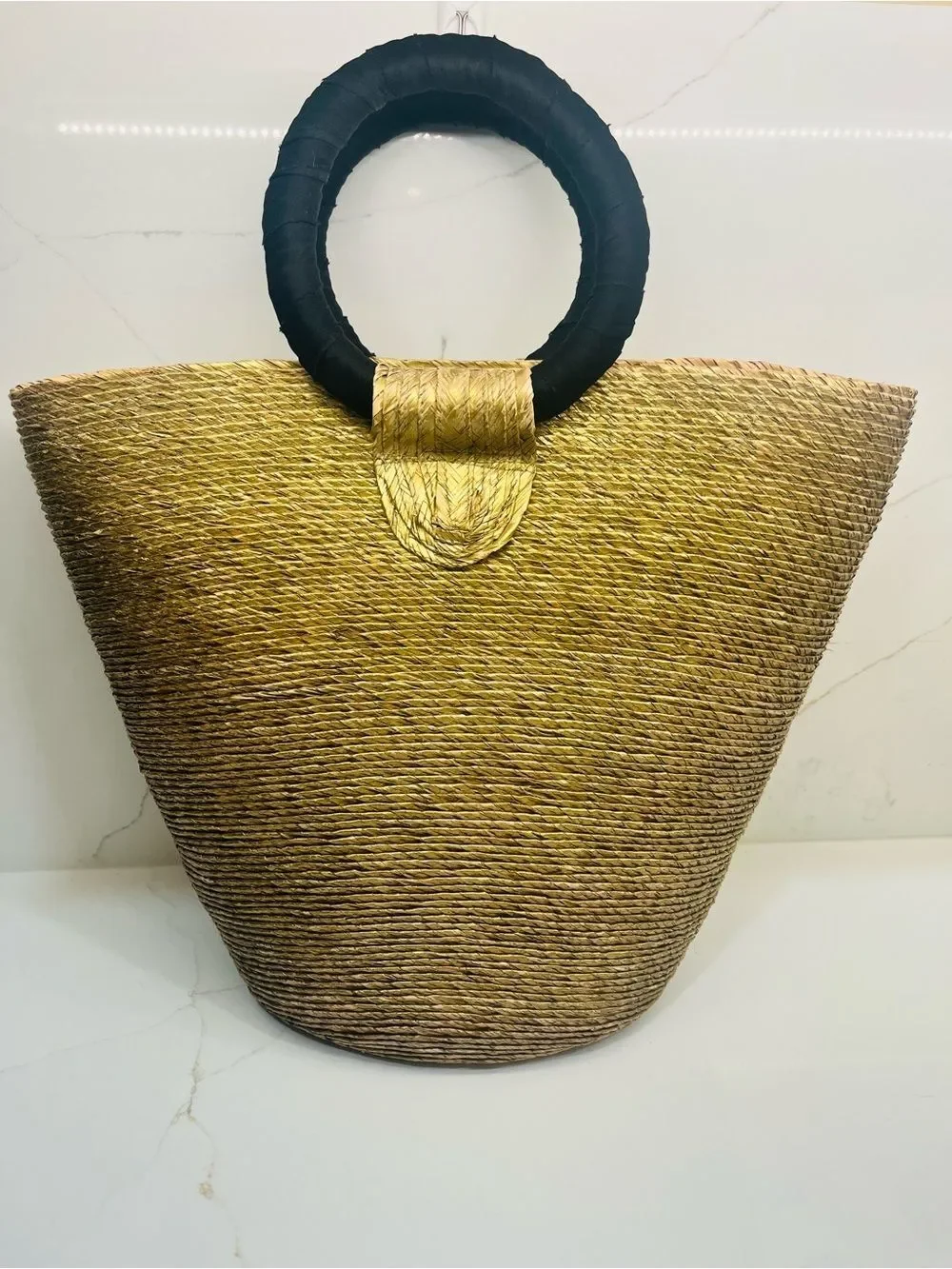 Floral Heart Straw Tote Bag | Handmade Statement Beach Market Bag